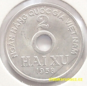 Vietnam severní - 2 xu 1958