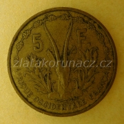 Afrika - Centrální - východní - 5 franc 1956
