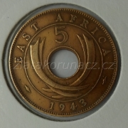 Afrika východní - 5 cents 1943 SA