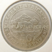 Afrika východní - 50 cents 1948
