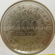 Afrika západní - 100 francs 1990