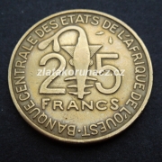 Afrika západní - 25 francs 1982