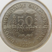 Afrika západní - 50 francs 1976