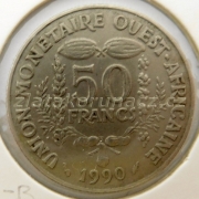 Afrika západní - 50 francs 1990
