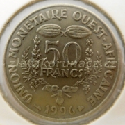 Afrika západní - 50 francs 1996