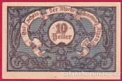 Aigen - 10 haléřů - 1920 - modrá