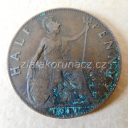 Anglie - 1/2 penny 1911