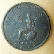 Anglie - 1/2 penny 1799