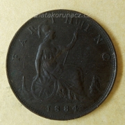 Anglie - 1 farthing 1884