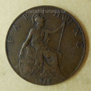 Anglie - 1 Farthing 1915