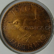 Anglie - 1 farthing 1940