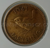Anglie - 1 farthing 1941