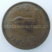 Anglie - 1 farthing 1942