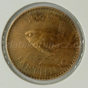 Anglie - 1 farthing 1949