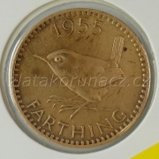 Anglie - 1 farthing 1955