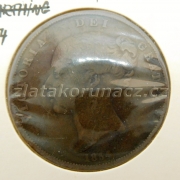 Anglie - 1 penny 1854