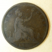 Anglie - 1 Penny 1872