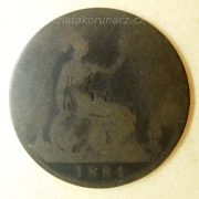 Anglie - 1 penny 1881