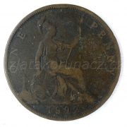 Anglie - 1 penny 1892