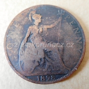 Anglie - 1 Penny 1898