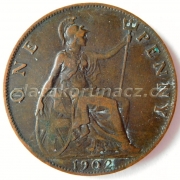 Anglie - 1 penny 1902