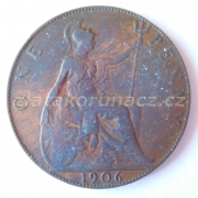 Anglie - 1 penny 1906