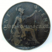 Anglie - 1 penny 1910