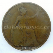 Anglie - 1 penny 1913