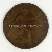Anglie - 1 penny 1918