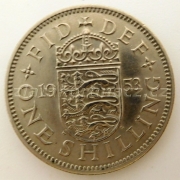 Anglie - 1 shilling 1953 anglická ražba