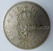Anglie - 1 shilling 1966 skotská ražba