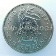 Anglie - 1 shilling 1950  anglická ražba