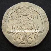 Anglie - 20 Pence 2001