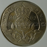 Anglie - 20 Pence 2002