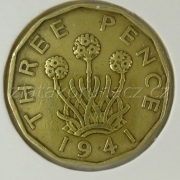 Anglie - 3 pence 1941
