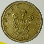 Anglie - 3 pence 1944