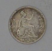 Anglie - 4 pence 1848