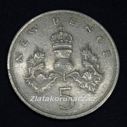Anglie - 5 New Pence 1968 