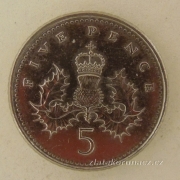 Anglie - 5 pence 1997