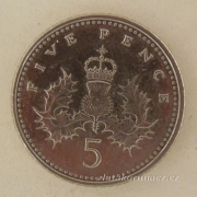 Anglie - 5 pence 1999