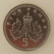 Anglie - 5 pence 2007