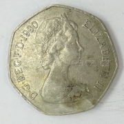 Anglie - 50 New Pence 1980