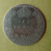 Anglie - 6 pence 1889