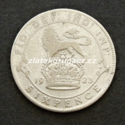 Anglie - 6 pence 1923