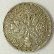 Anglie - 6 Pence 1957 