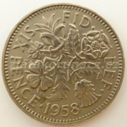 Anglie - 6 Pence 1958 