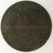 Anglie - Nové Skotsko - 1 cent 1861