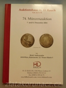 Aukční katalog H.D. Rauch - Aukce mincí 74