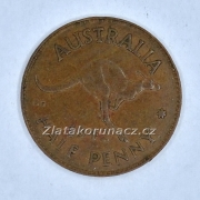 Austrálie - 1/2 penny 1942
