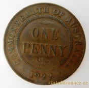 Austrálie - 1 penny 1922